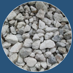 High-quality 3/4 stone used for driveways, walkways, and drainage solutions.